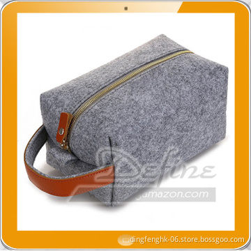 Wool Felt Travel Toiletry Shaving Dopp Kit Bag